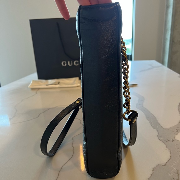 Gucci GG Marmont Leather Chain Tote - Picture 7 of 16